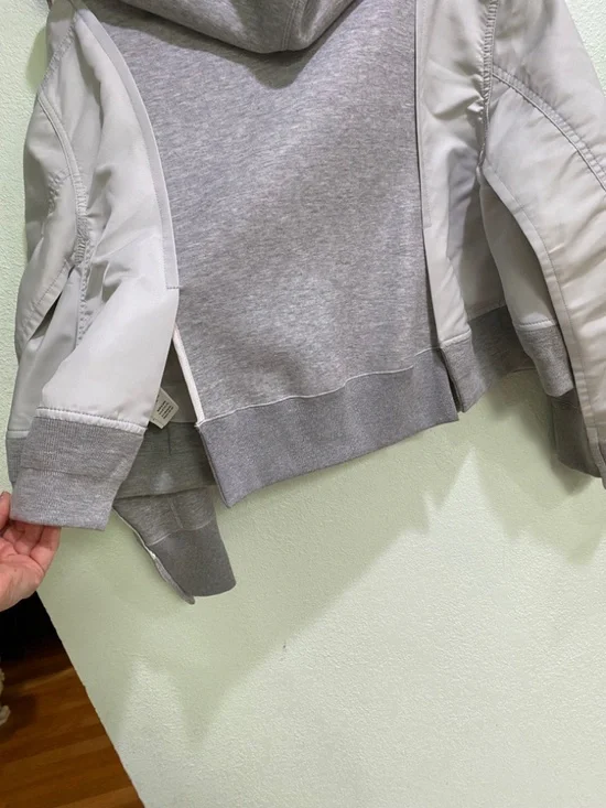 Sacai Sponge x Nylon Twill Hoodie - Picture 7 of 13